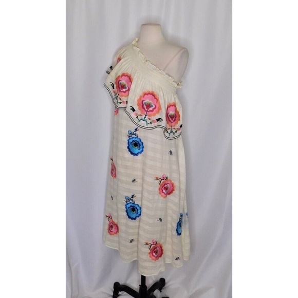 NWT!! Anthropologie PLENTY by TRACY REESE Floral Embroidered Dress X-Small - Picture 7 of 15